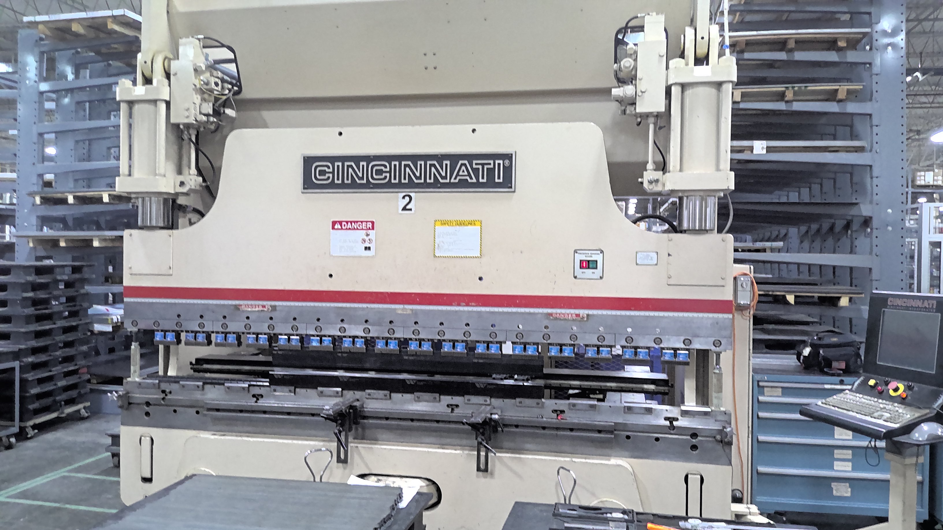 175 Ton X 12’ Cincinnati Model1750AF10+  Autoform Plus CNC Hydraulic Press Brake     New 2007
